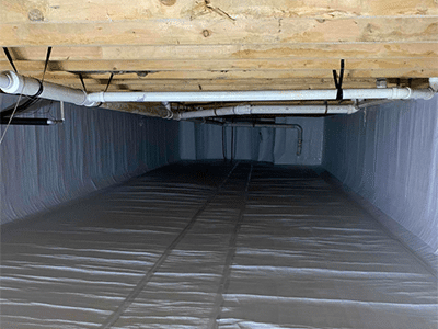 Crawl Space After Encapsulation