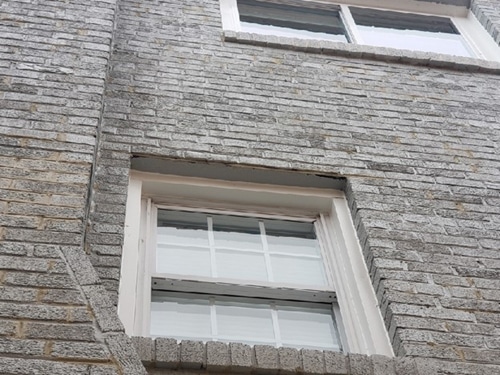 Improperly Maintained Steel Window Lintel