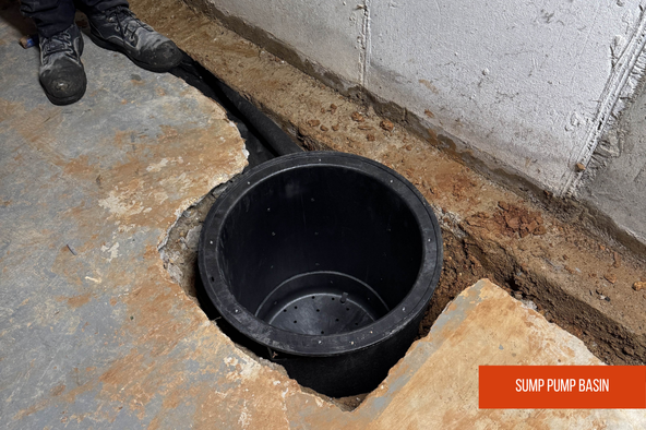Sump Pump System Basin