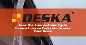 How the Freeze-Thaw Cycle Causes Uneven Concrete Around Your Home