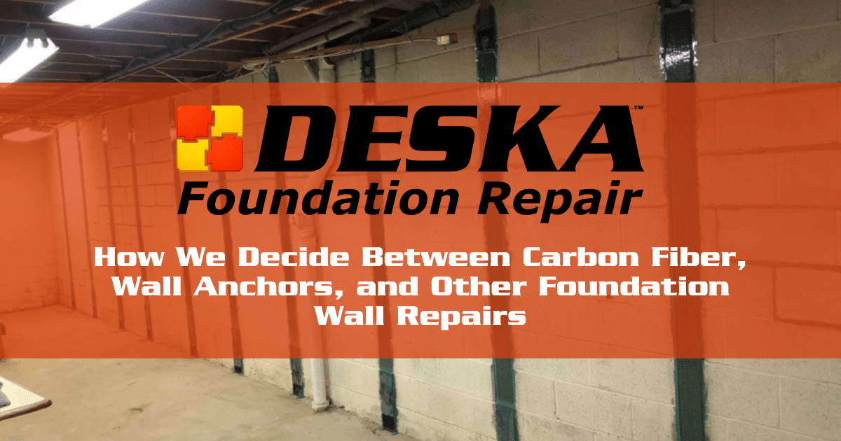 How We Decide Between Carbon Fiber, Wall Anchors, and Other Foundation Wall Repairs