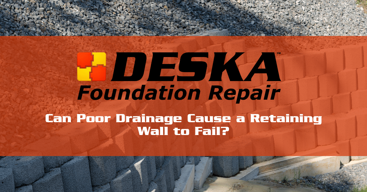 Can Poor Drainage Cause a Retaining Wall to Fail?