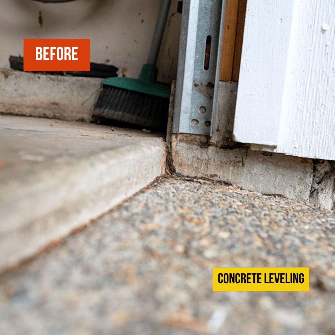 Concrete Leveling Alexandria - Before
